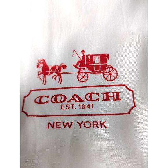 2 Coach dust covers 18" x 23" polysatin New 23'x19" red Stagecoach printed logo - Picture 4 of 4